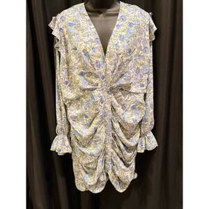 Lavish Alice Plus size Blue floral dress 24